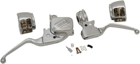 Drag Specialties Handlebar Control Kit (Chrome) Brake & Clutch Custom Control Drag Specialties