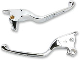 Drag Specialties Chrome Slotted Lever Set Brake & Clutch Custom Control Drag Specialties