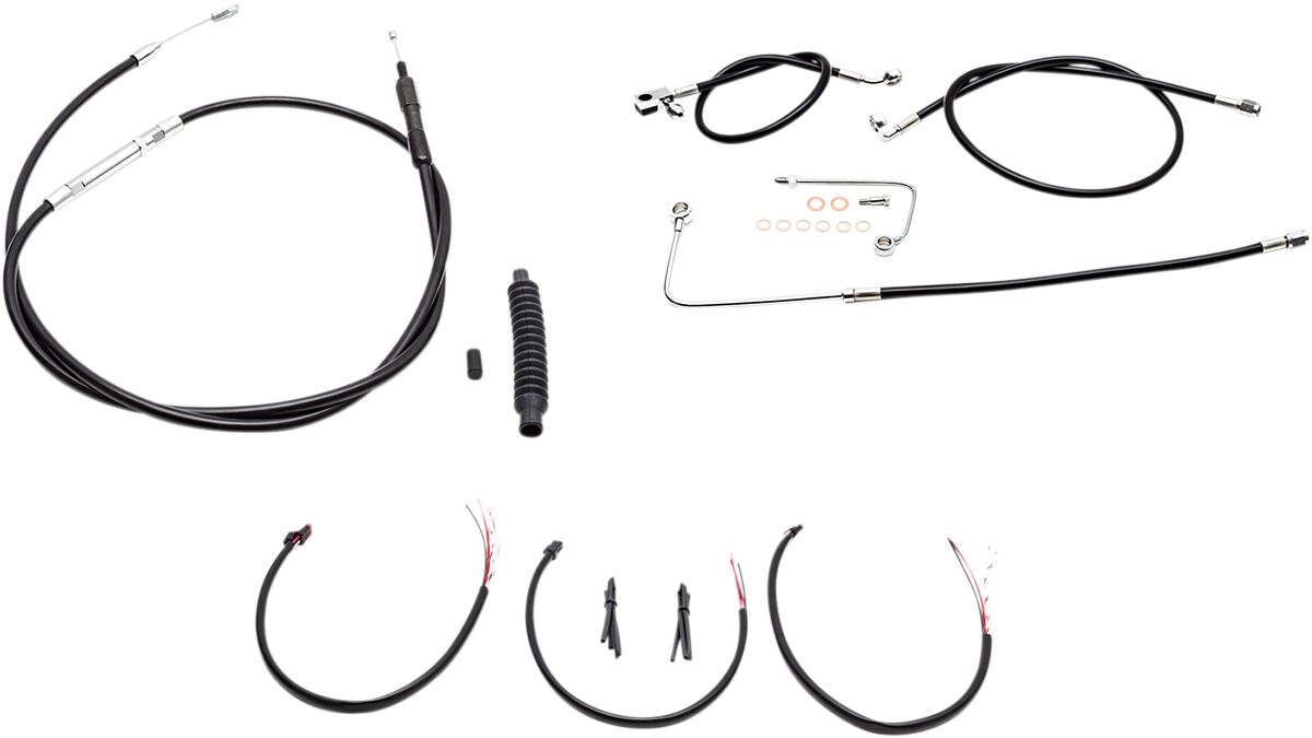 La Choppers Cable Kt C Mini Bk 16 St Brake & Clutch Lines La Choppers
