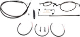 La Choppers Handlebar Cable/Brake & Clutch Line/Wire Kits And Components / Stainless Steel / Black Brake & Clutch Lines La Choppers