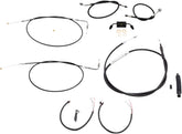 La Choppers Handlebar Cable/Brake & Clutch Line/Wire Kits And Components / Vinyl / Black Brake & Clutch Lines La Choppers