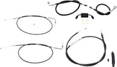 La Choppers Handlebar Cable/Brake & Clutch Line/Wire Kits And Components / Stainless Steel|Vinyl / Black Brake & Clutch Lines La Choppers
