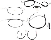 La Choppers Handlebar Cable/Brake & Clutch Line/Wire Kits And Components / Stainless Steel|Vinyl / Black Brake & Clutch Lines La Choppers