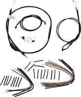 Burly Brand Cable Kit T Bar 14" Non Abs Black Apehanger Cable/Line Kits Burly Brand