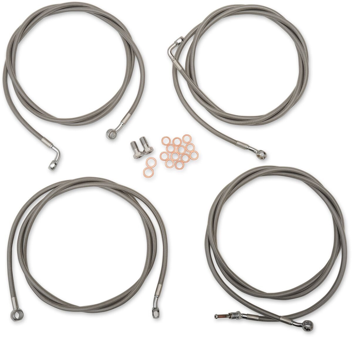 La Choppers Cable Kit 12 14 Fl 17 19 Brake & Clutch Lines La Choppers