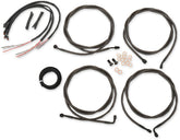 La Choppers Handlebar Cable/Brake & Clutch Line/Wire Kits And Components / Stainless Steel / Black Brake & Clutch Lines La Choppers