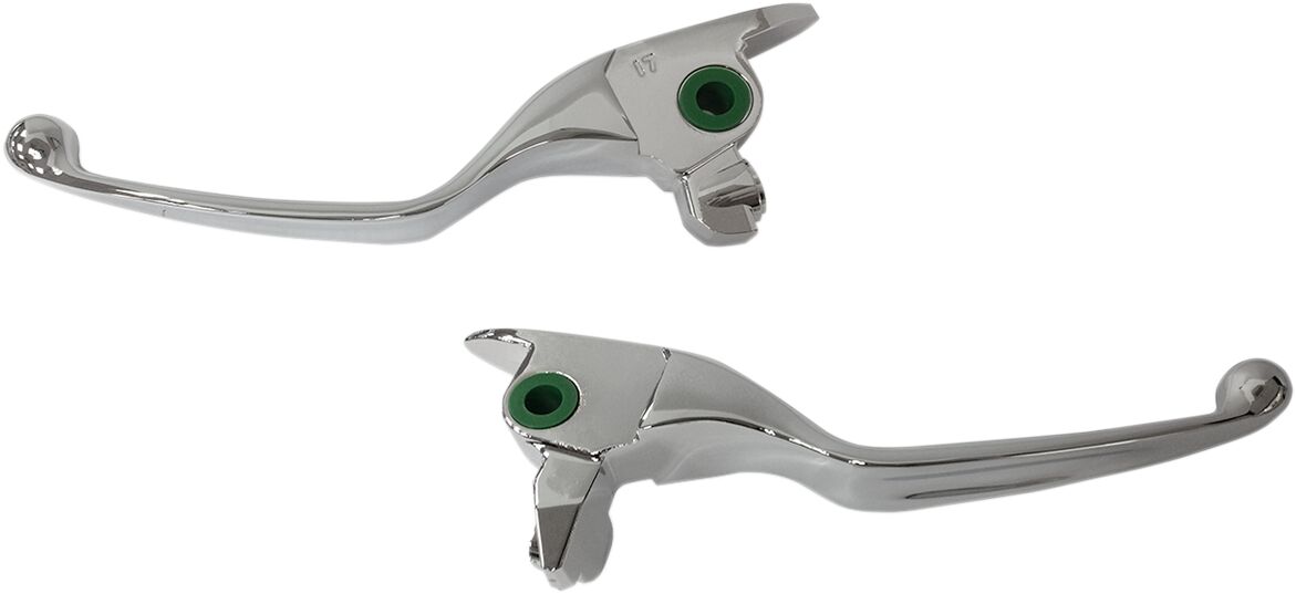 Drag Specialties Lever Sets Wide Blade Chrome Brake & Clutch Custom Control Drag Specialties