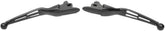 Drag Specialties Lever Sets Slotted Wide Blade Black Brake & Clutch Custom Control Drag Specialties