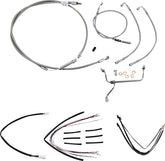 Burly Brand Control Kit Ss 18 Gor Flh Apehanger Cable/Line Kits Burly Brand