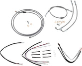 Burly Brand Control Kit Ss 14 Gor Flt Apehanger Cable/Line Kits Burly Brand