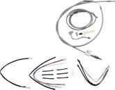 Cable Kit 14" Braided Stainless Steel Handlebar W/Abs Burly Brand Default Title