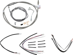 Burly Brand Control Kit Ss 18 Gor Flh Apehanger Cable/Line Kits Burly Brand