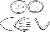 Burly Brand Control Kit Ss 18 Gor Flt Apehanger Cable/Line Kits Burly Brand
