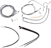 Burly Brand Control Kit Ss 16 Gor Flh Apehanger Cable/Line Kits Burly Brand