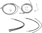 Cable Kit 16" Braided Stainless Steel Handlebar W/Abs Burly Brand Default Title