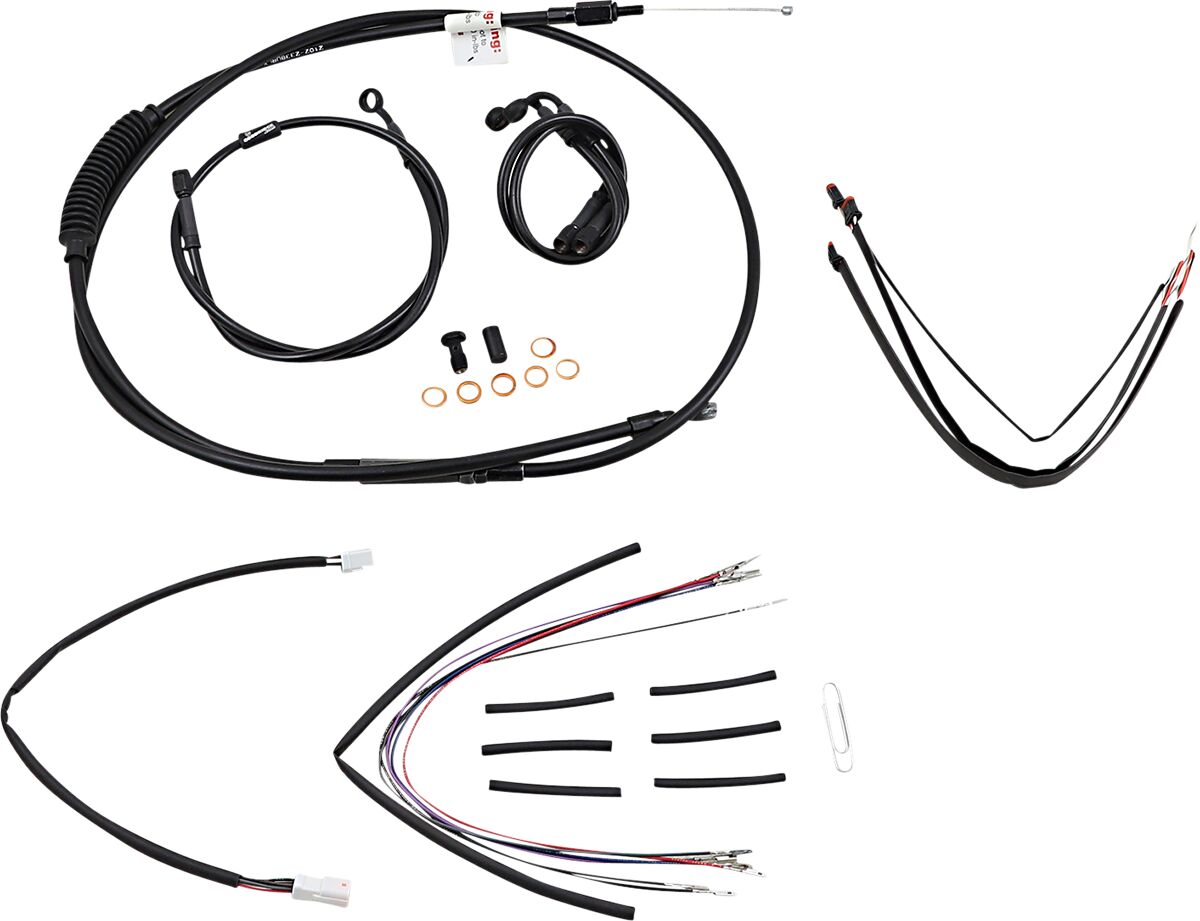 Burly Brand Control Kit Bk 18 Gor Flh Apehanger Cable/Line Kits Burly Brand