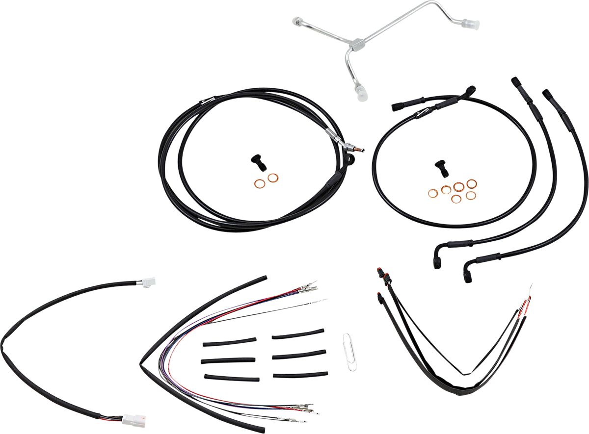Burly Brand Control Kit Bk 14 Gor Flt Apehanger Cable/Line Kits Burly Brand