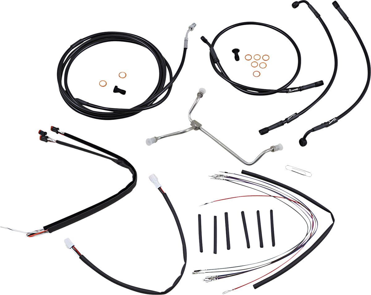 Burly Brand Control Kit Bk 16 Gor Flt Apehanger Cable/Line Kits Burly Brand
