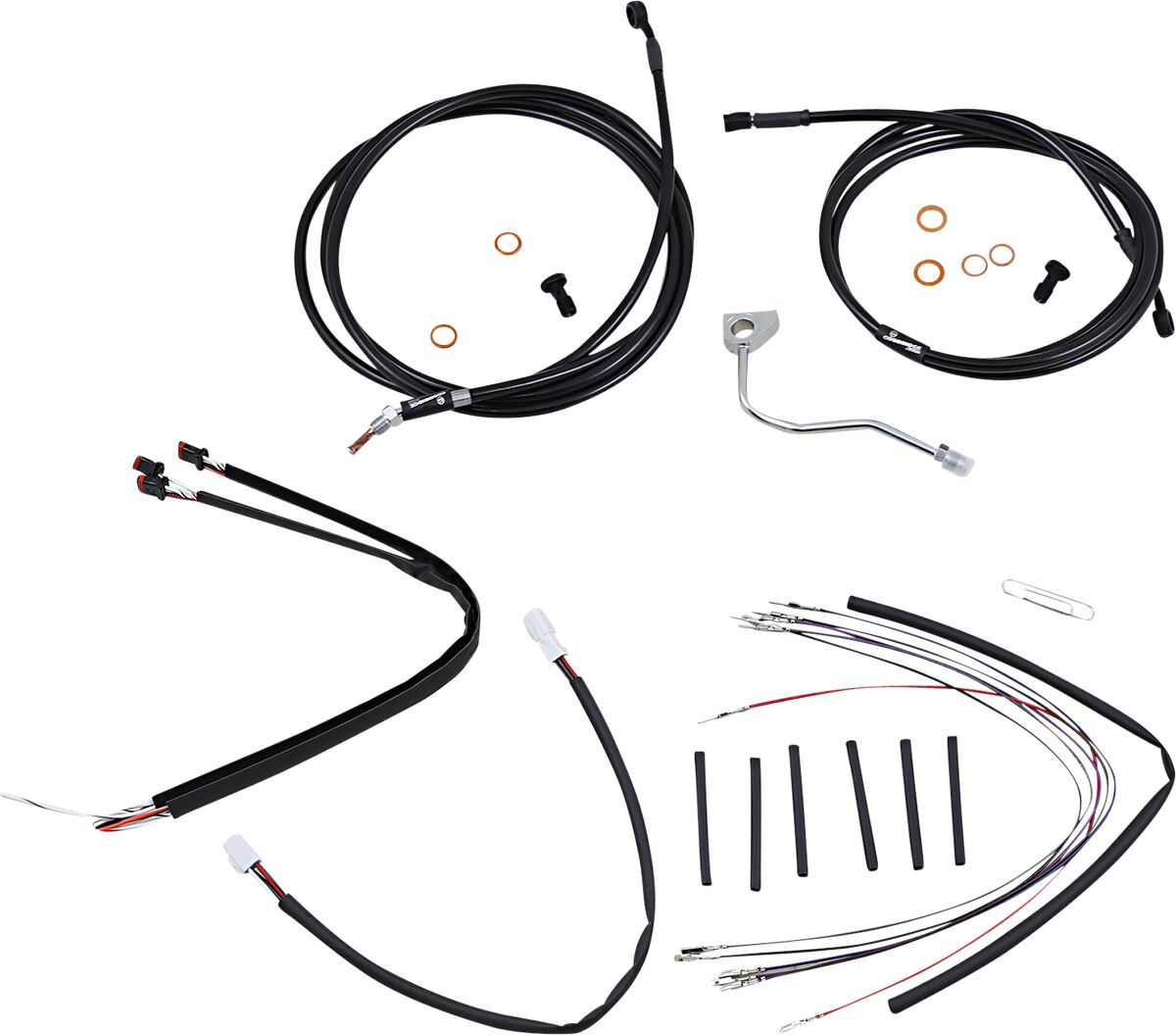 Burly Brand Control Kit Bk 18 Gor Flt Apehanger Cable/Line Kits Burly Brand