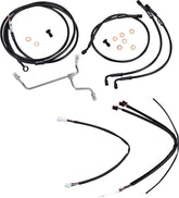 Cable Kit 14" Black Vinyl Stainless Steel Handlebar W/O Abs Burly Brand Default Title