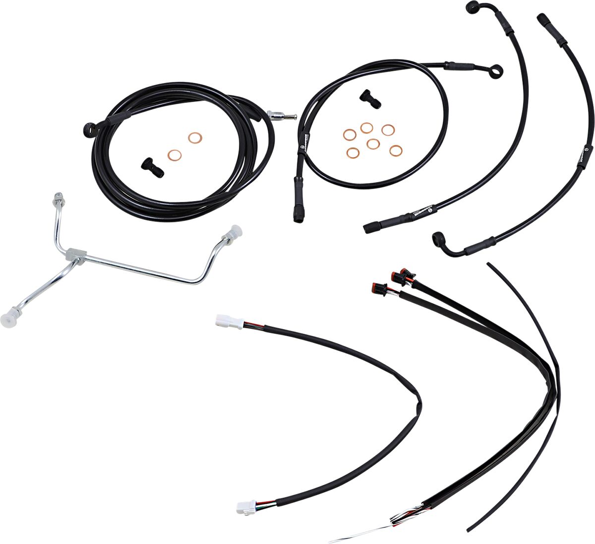 Burly Brand Control Kit Bk 16 Gor Flh Apehanger Cable/Line Kits Burly Brand