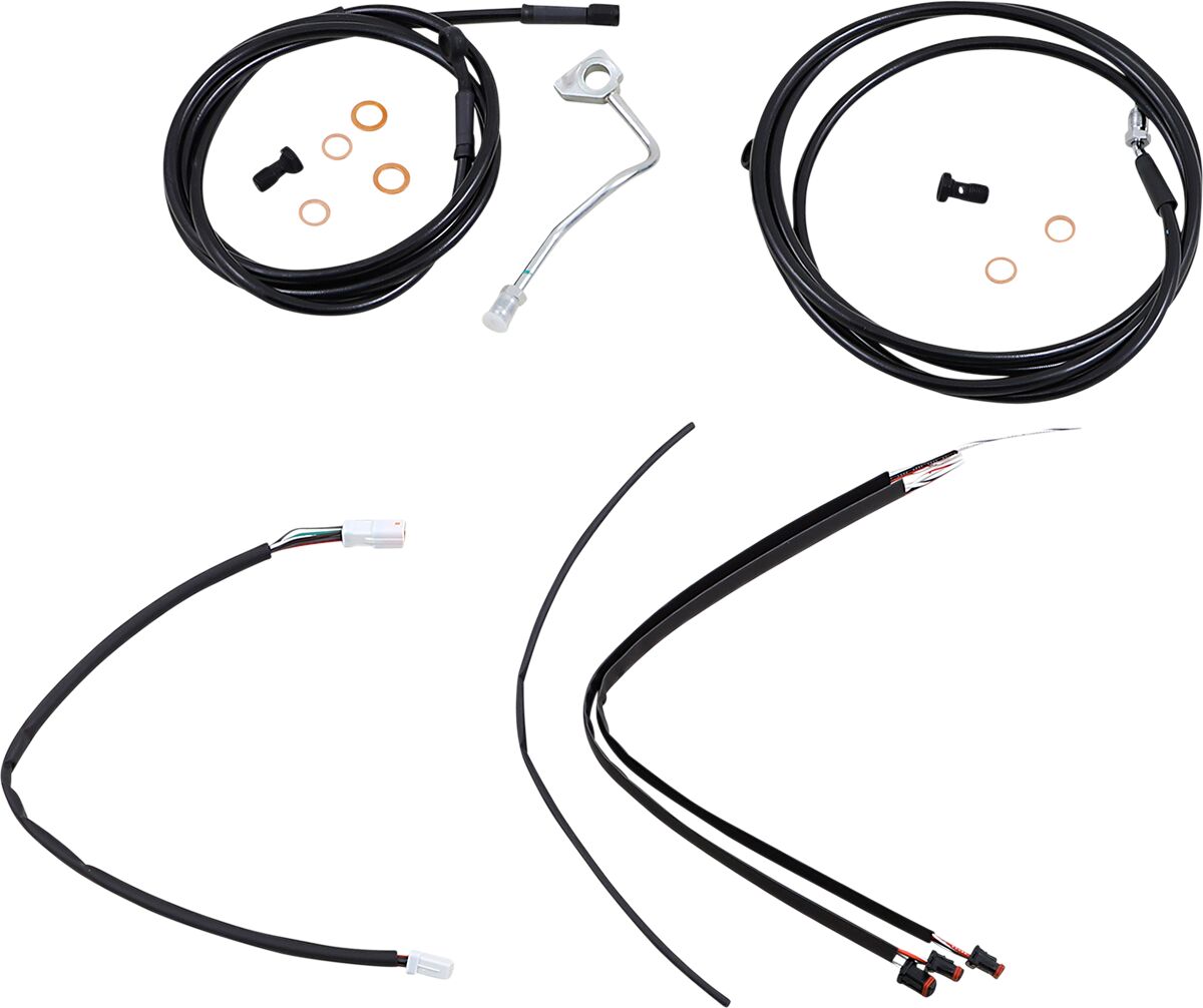 Burly Brand Control Kit Bk 18 Gor Flh Apehanger Cable/Line Kits Burly Brand