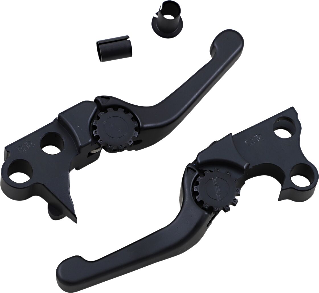 Psr Lever Set Hd Ant Shrt Blk Brake & Clutch Custom Control Psr