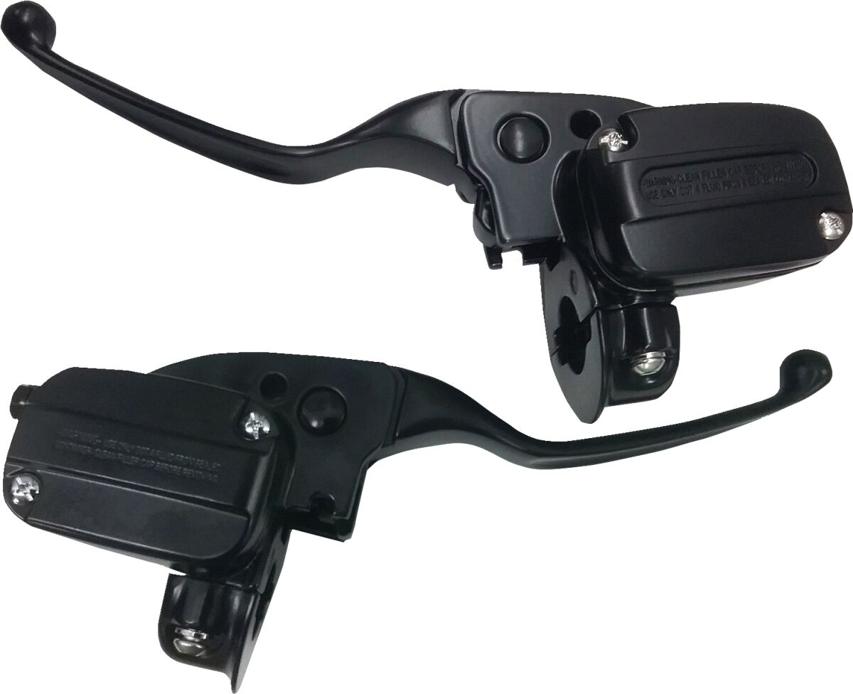 Drag Specialties Matte Black Handlebar Controls For '17 '19 Flt Brake & Clutch Custom Control Drag Specialties