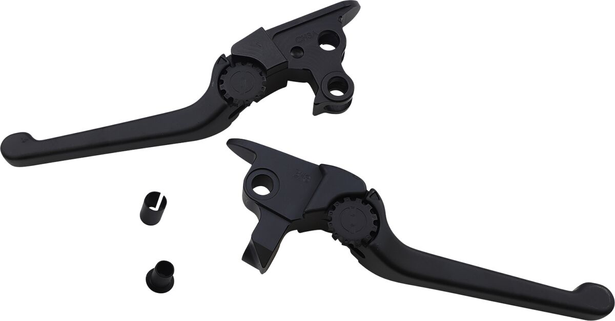 Psr Lever Set Anthem Harley Davidson Black Brake & Clutch Custom Control Psr
