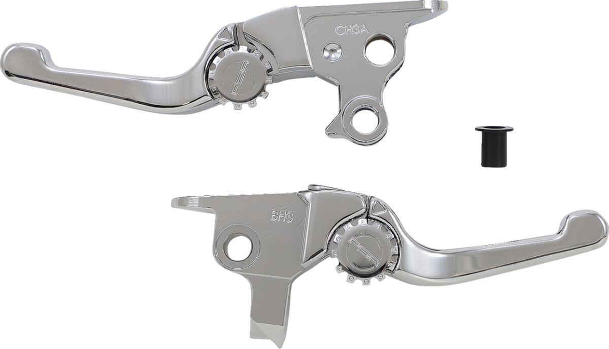 Psr Lever Set Anthem Shorty Chrome Brake & Clutch Custom Control Psr