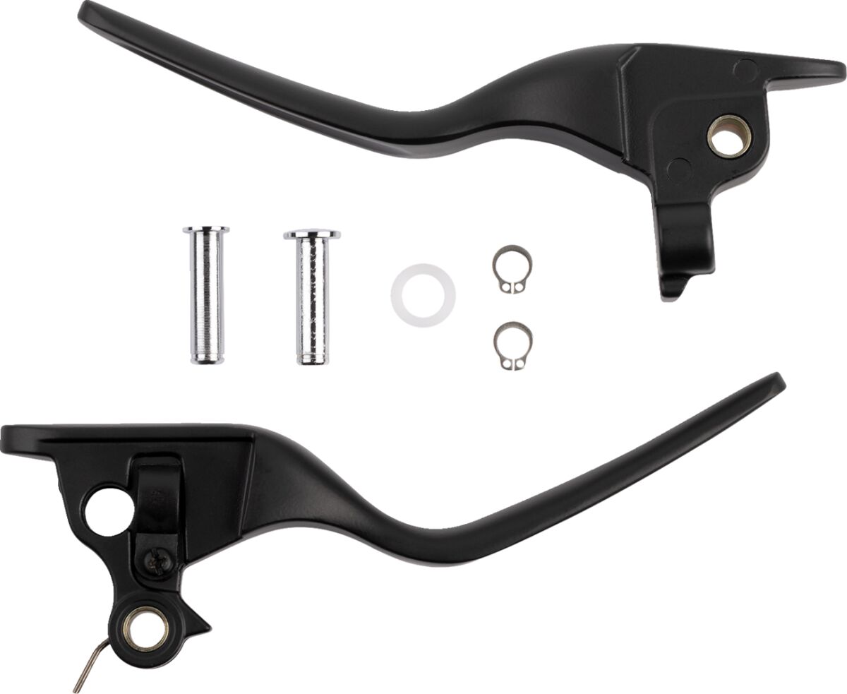 Drag Specialties Levers Lsr Black Brake & Clutch Custom Control Drag Specialties