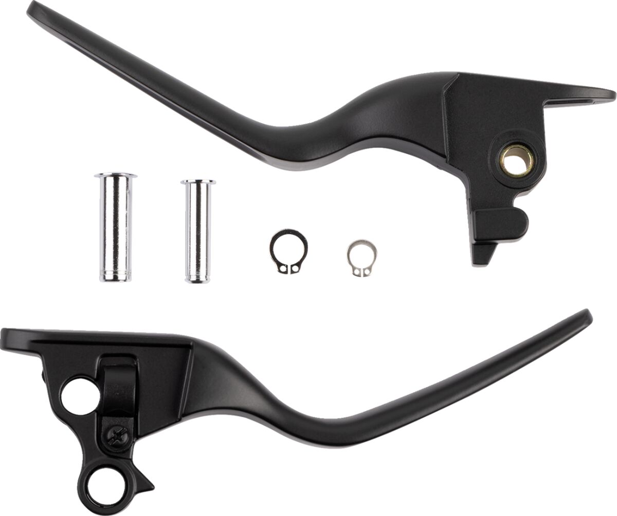 Drag Specialties Levers Lsr Black Brake & Clutch Custom Control Drag Specialties