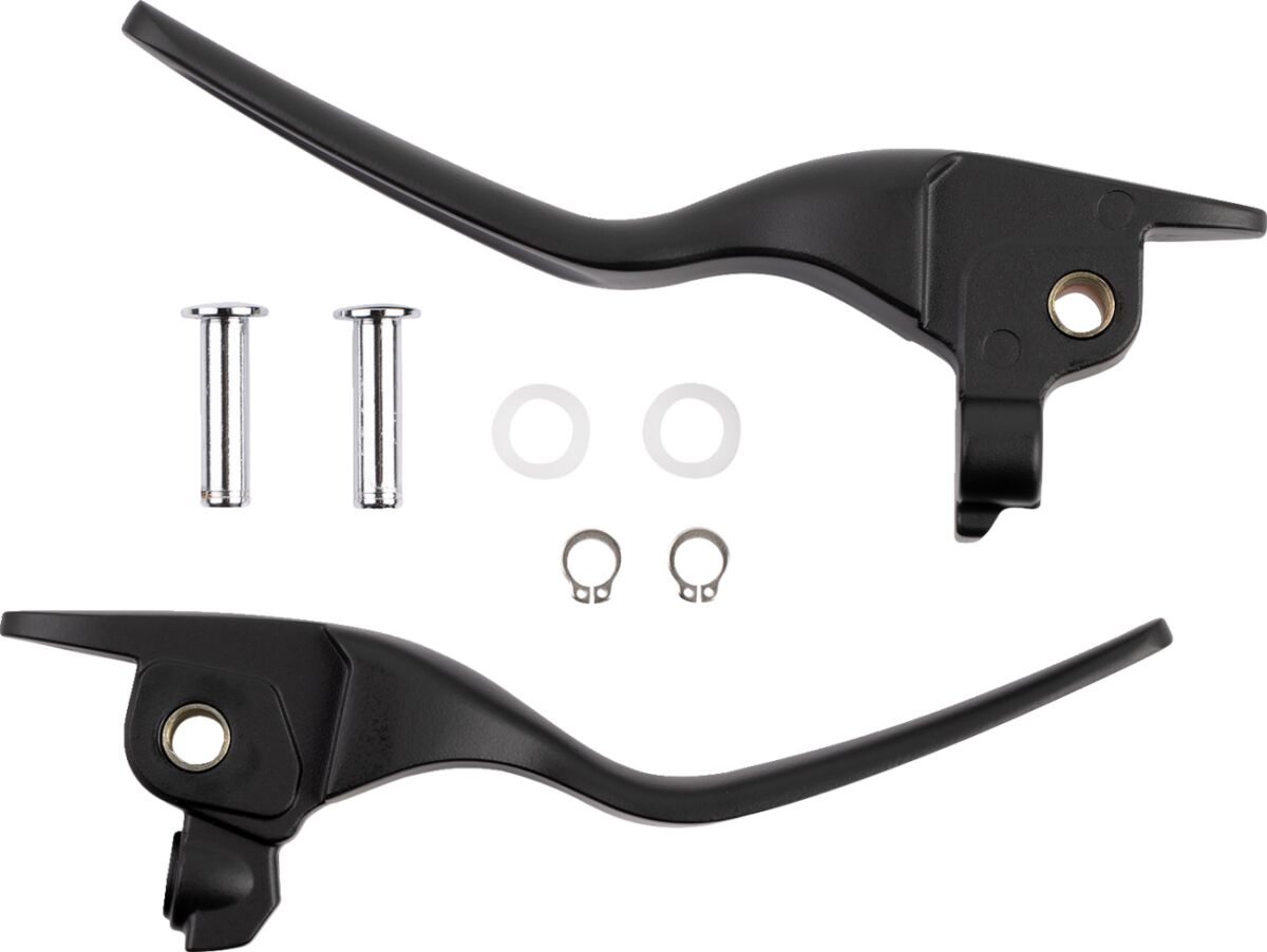 Drag Specialties Levers Lsr Black Brake & Clutch Custom Control Drag Specialties