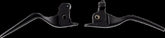 Drag Specialties Levers Lsr Black Brake & Clutch Custom Control Drag Specialties