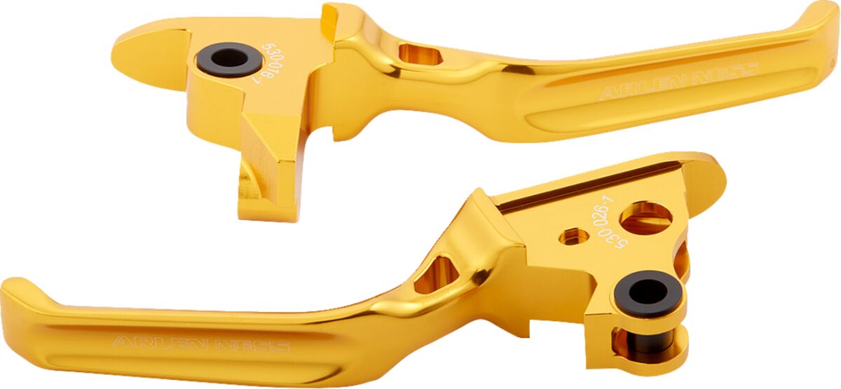 Method® Hand Levers, Gold - 15-17 Softail Brake & Clutch Custom Control Arlen Ness