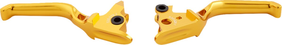 Method® Hand Levers, Gold - 21+ Touring Brake & Clutch Custom Control Arlen Ness