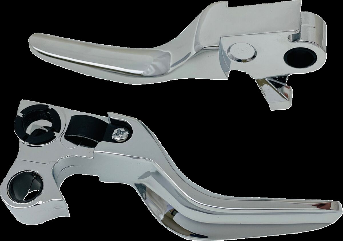 Drag Specialties Lever Set Short Chrome 96 17 B Brake & Clutch Custom Control Drag Specialties
