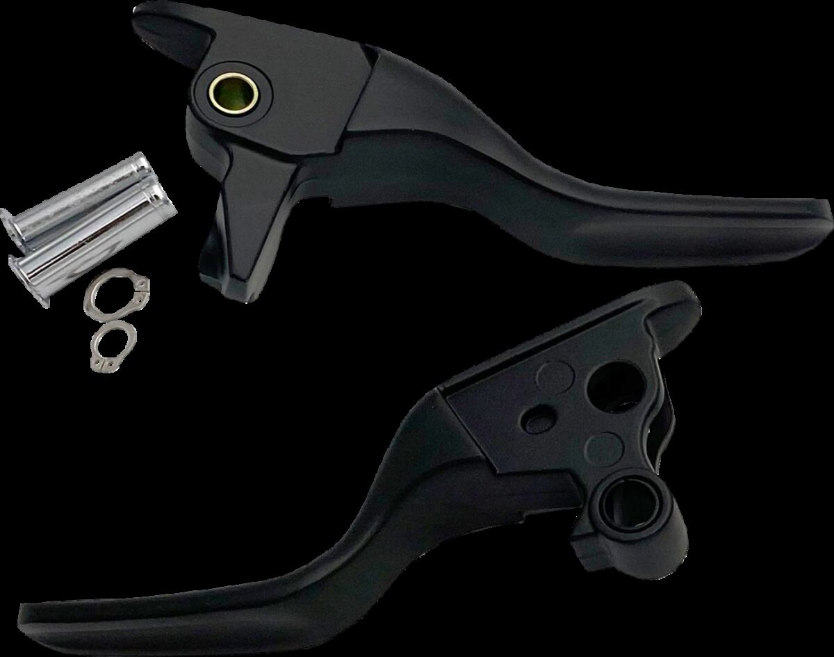 Drag Specialties Lever Set Short Blk 08 13 Tour Brake & Clutch Custom Control Drag Specialties