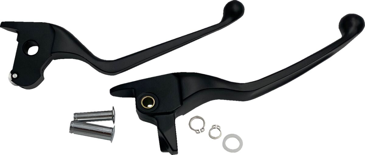 Drag Specialties Lever Set Narrow Blk 14 16 Tour Brake & Clutch Custom Control Drag Specialties