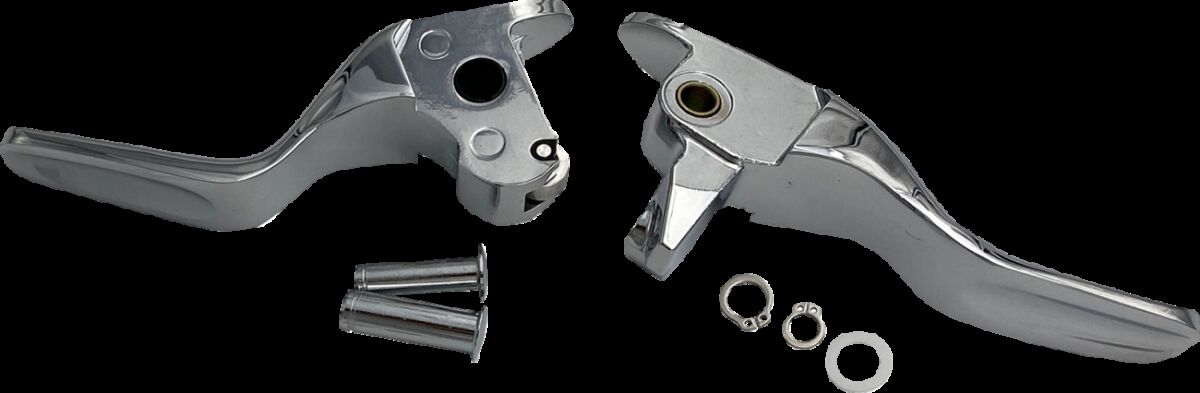 Drag Specialties Lever Set Short Chr 14 16 Tour Brake & Clutch Custom Control Drag Specialties