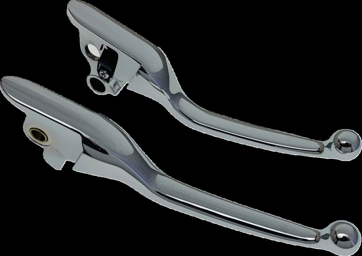 Drag Specialties Lever Set Narrow Chr 18 23 Softail Brake & Clutch Custom Control Drag Specialties