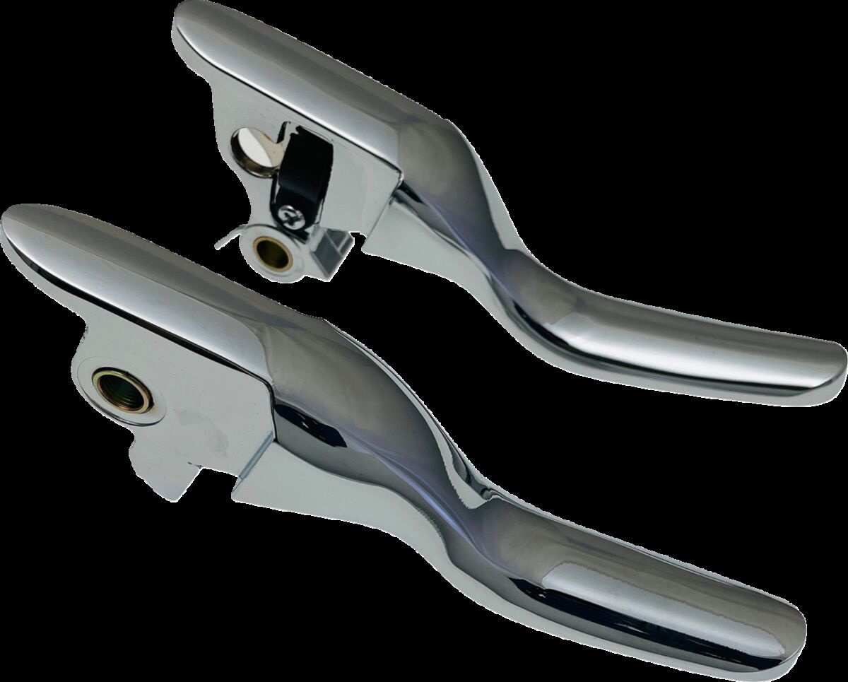 Drag Specialties Lever Set Short Chr 21 23 Tour Brake & Clutch Custom Control Drag Specialties