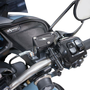 Thrashin Supply Co. Front Brake Reservoir Cap, Black Twice Cut - 24+ Touring Brake & Clutch Custom Control Thrashin Supply Co.