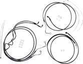Magnum Shielding Cable Kit Kf 8 Rise Brake & Clutch Lines Magnum Shielding