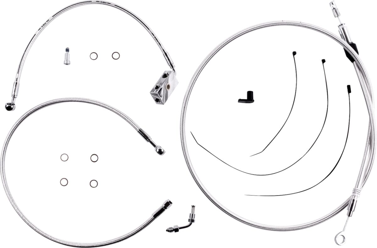 Magnum Shielding Cable Kit Sc 6 Rise Brake & Clutch Lines Magnum Shielding