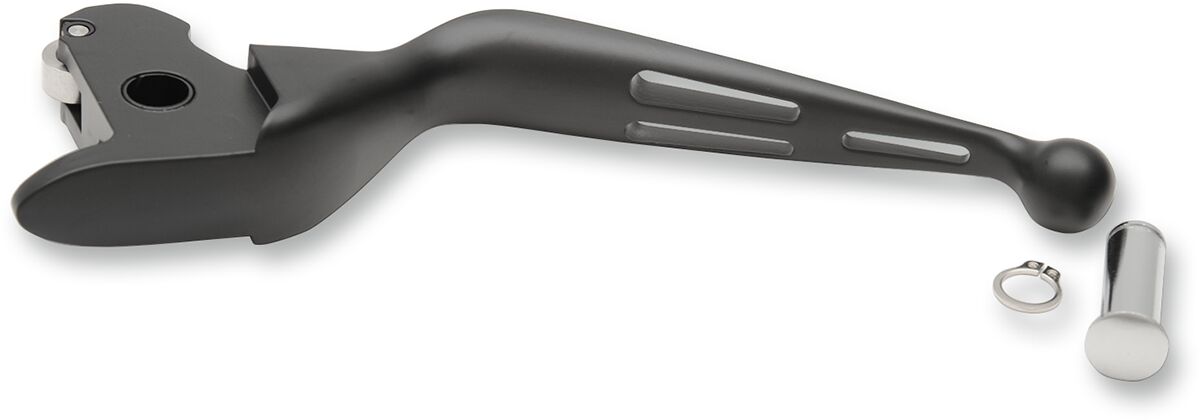 Drag Specialties Clutch Lever Slotted Wide Blade Matt Black Clutch Lever Drag Specialties