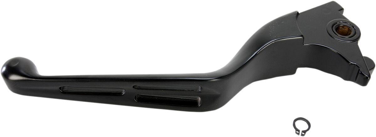Drag Specialties Brake Lever Slotted Wide Blade Matt Black Brake Lever Drag Specialties