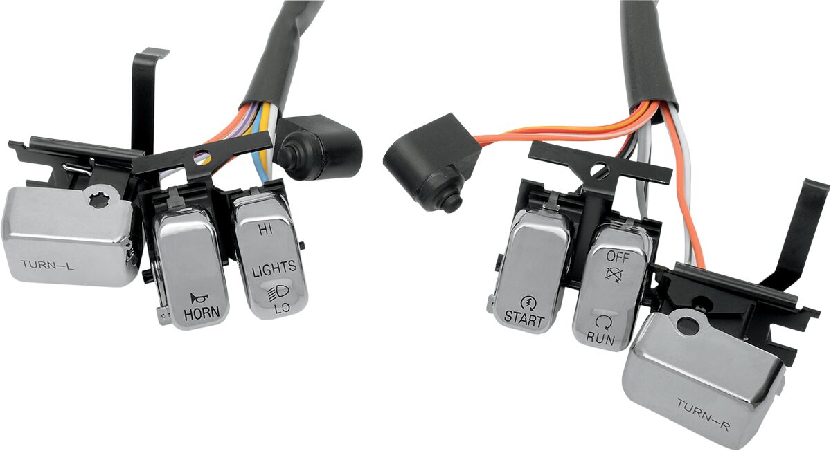 Drag Specialties Switch Kit Chr 96 13 Bt Handlebars & Controls Accessories Drag Specialties