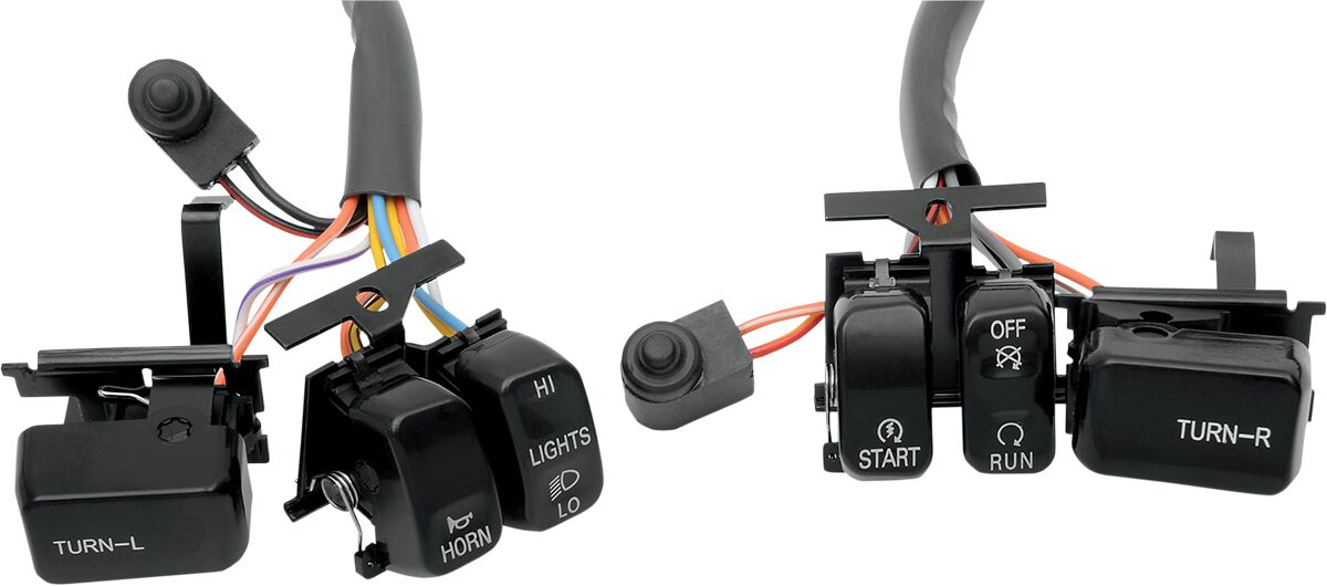 Drag Specialties Switch Kit Blk 96 13 Bt Handlebars & Controls Accessories Drag Specialties