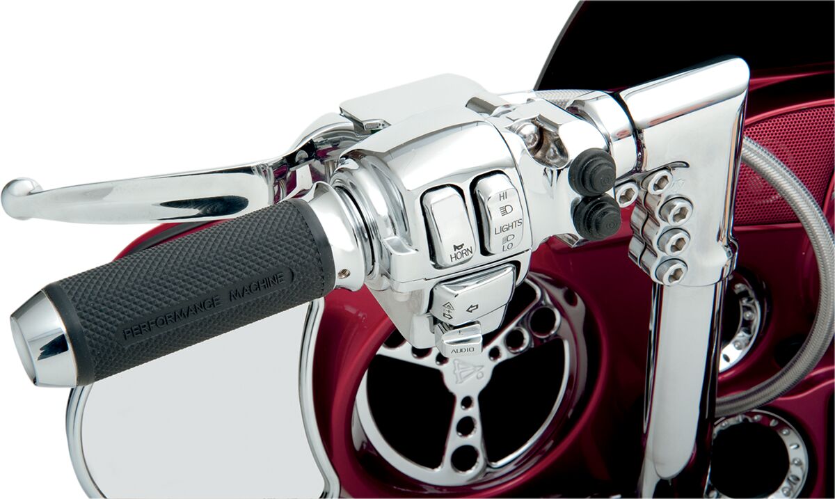 Drag Specialties Hsg Sw Lh Chr Rad 07 13 Handlebars & Controls Accessories Drag Specialties